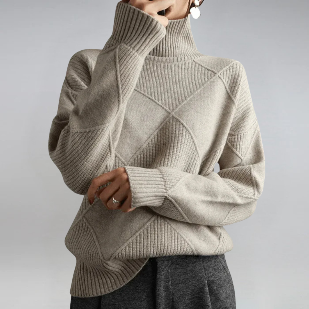 Anne | Pull Col Roulé Luxe