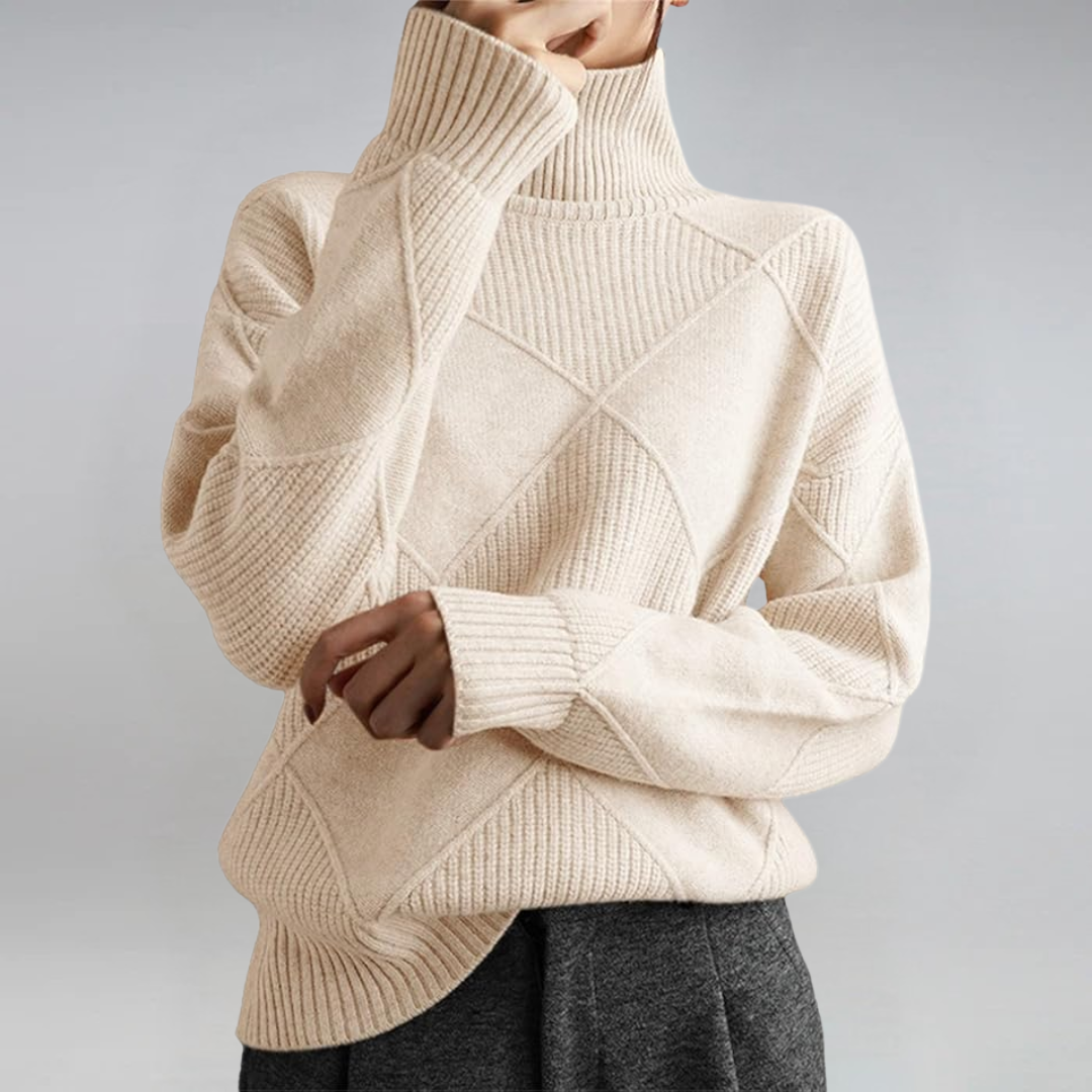 Anne | Pull Col Roulé Luxe