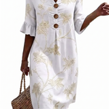 Philippine - Robe femme décontractée à motifs floraux.