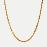 Hélène – Collier doré avec décoration ponctuée